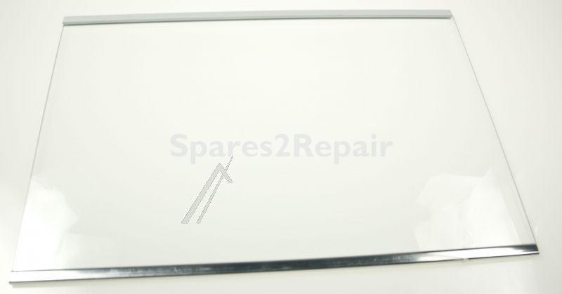 Home Tech Shelf Assembly - 1 67 00 2000147 Freezer Glass Shelf Schaub-lorenz Serigraphic New With Chrome Foil