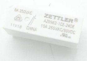 Zettler Pcb Relay To 24v - 24vdc 10a-250vac Relay, 1 Changeover