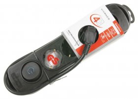 Vivanco 4 Way Socket Outlet Switch - Ekls 4s Comfort 4-fach Steckdosenleisten, Schaltbar