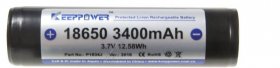 Battery Consumer - 3,7v-3400mah Keeppower Lithium Cell Battery, Rechargeable, Protected
