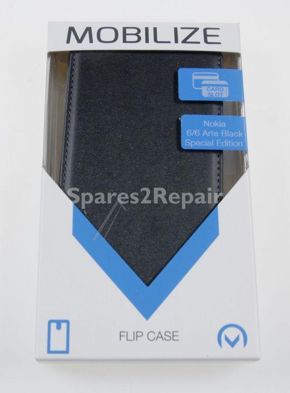 Mobilize Leather Bag Gsm - 23275 Mobilize Classic Gelly Flip Case Nokia 6-6 Arte Black Specia