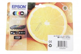 Epson Cartridge - 33 C13t33374011 Ink Cartridge Multipack Cmyk+glossy 24 4ml
