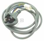Mains Power Lead - 140001945124 Power Cable Uk 1 85m [Electrolux Aeg]