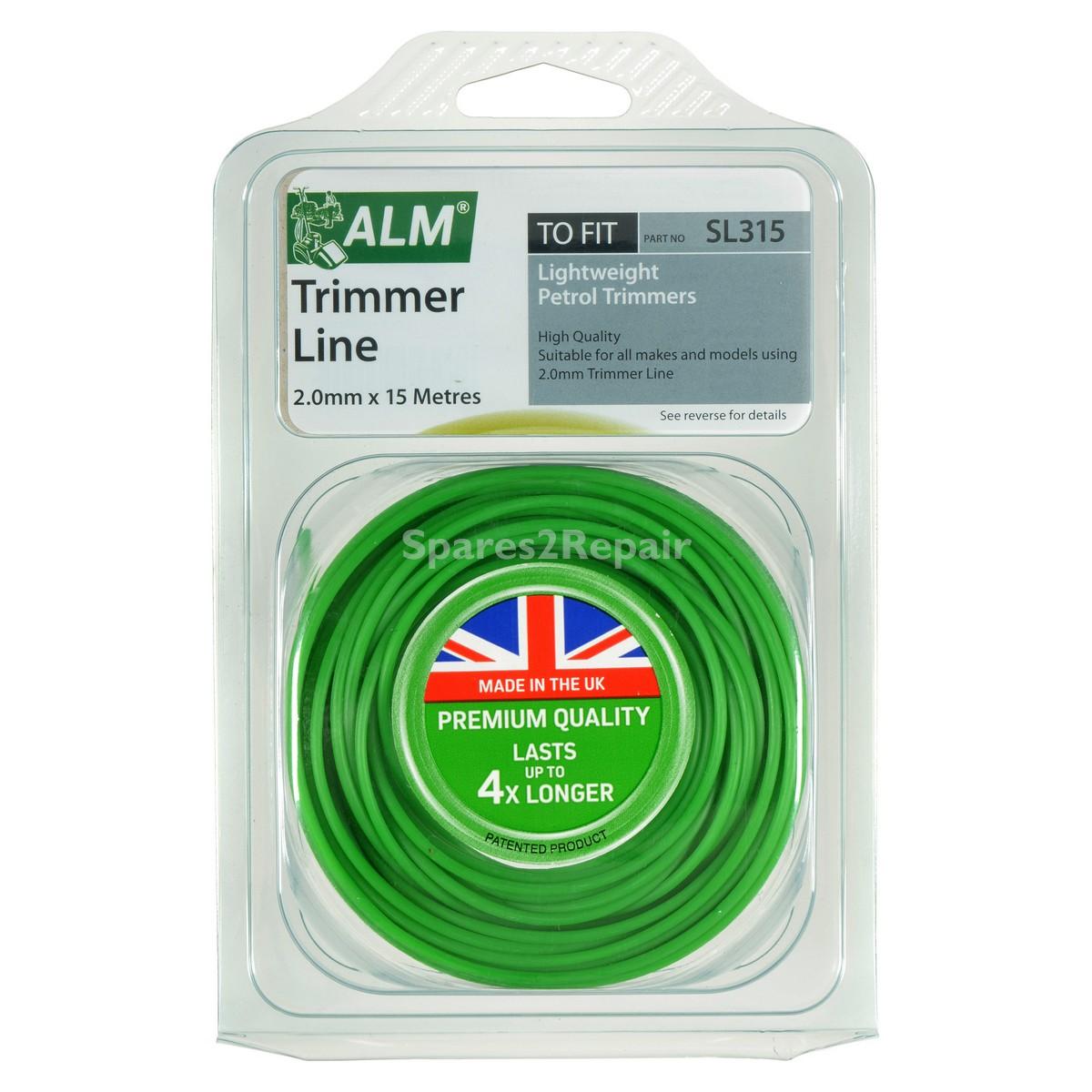 Compatible for Multi-Brand Round Trimmer Line (15m X 2.0mm) (SL315)