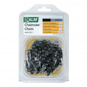 Universal Multi-Model Fitting ‘CH056’ 40cm, 16”, 56 Drive Link Type Chainsaw Chain Blade (3/8” Pitch, 0.050” Gauge)