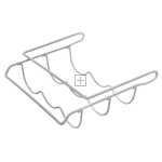 Universal Fridge Under-Shelf Bottle Holder (330mm x 305mm x 115mm)