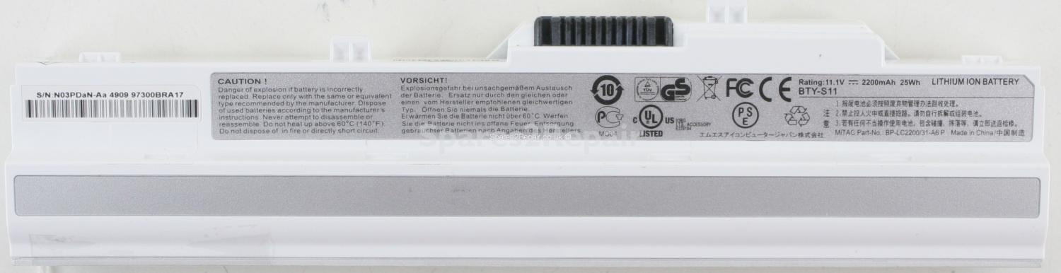 MSI U130 - Battery - BTY-S11 - 25Wh - 11.1V - Li-ion